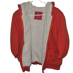 Faded Glory Orange zipper Fleece jacket size 2X, boys